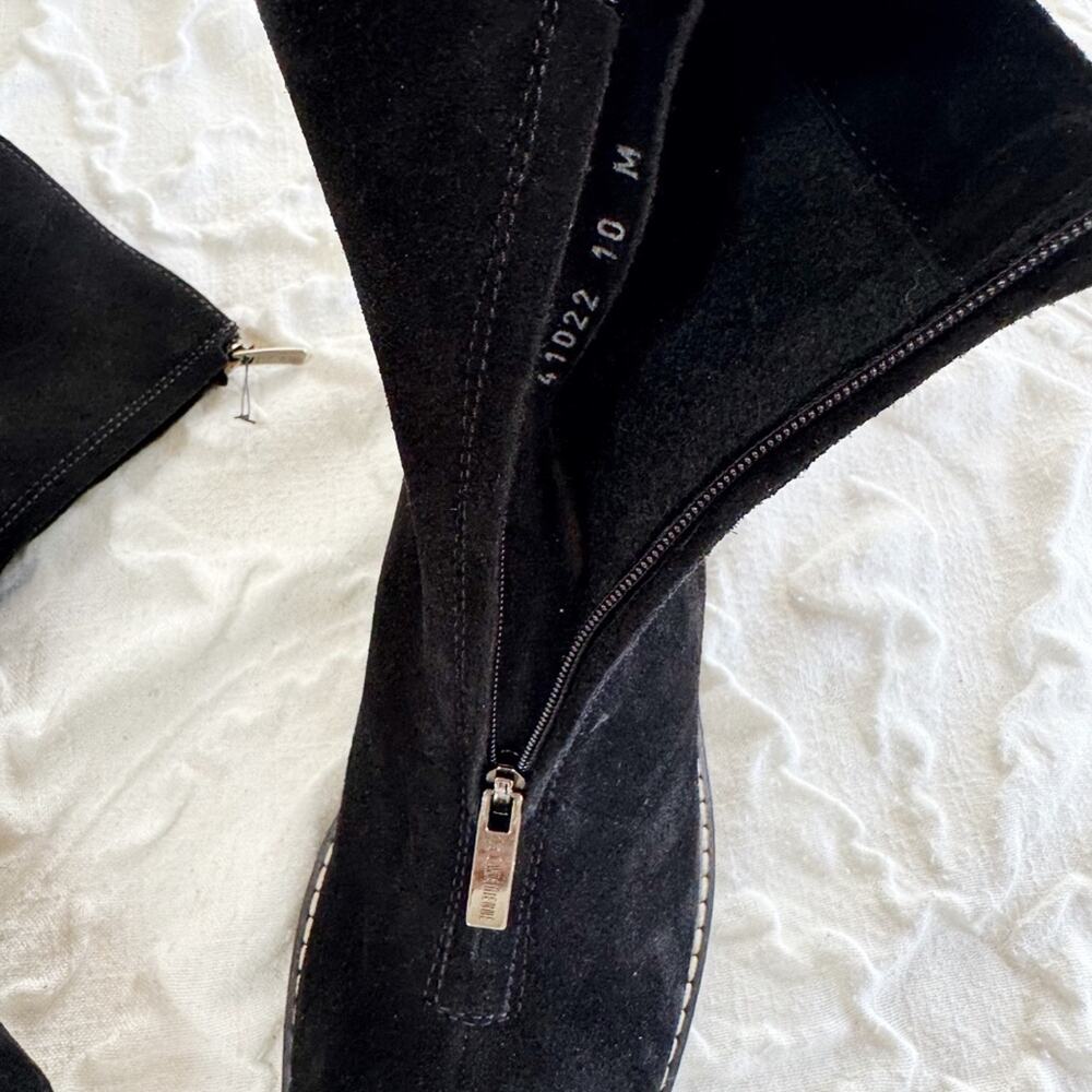 La Canadienne Bob Platform Suede Bootie New - Picture 7 of 9
